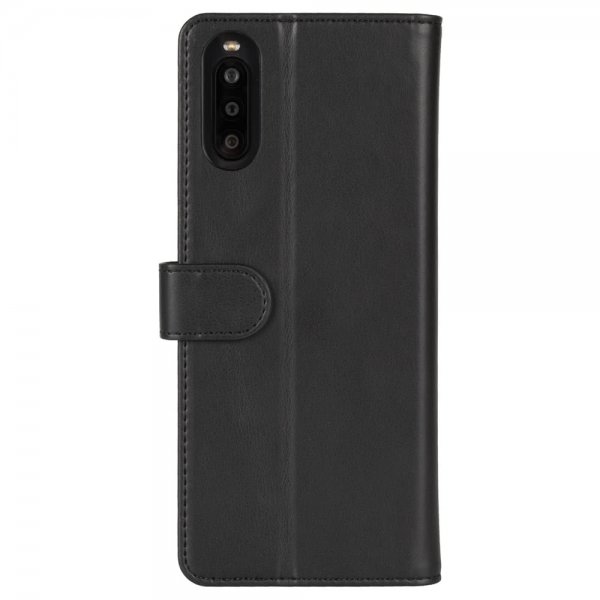 Krusell Sony Xperia 10 II -suojakotelo, lompakkomalli, musta