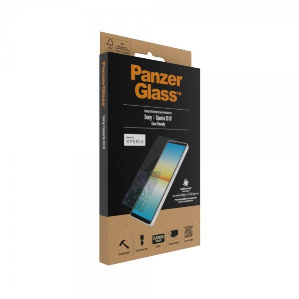 PanzerGlass Sony Xperia 10 IV -näytönsuoja, Standard Fit, koteloystävällinen