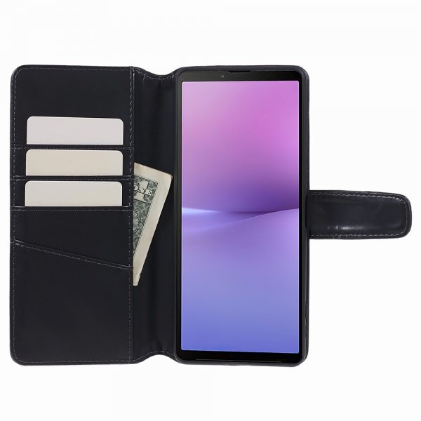 Nordic Covers Sony Xperia 10 V -kotelo, Essential Leather, Raven Black