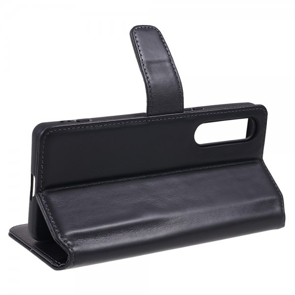 Nordic Covers Sony Xperia 10 V -kotelo, Essential Leather, Raven Black