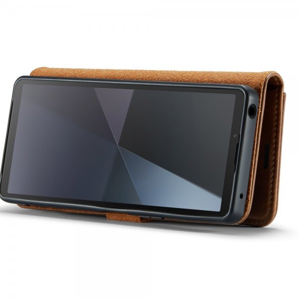 Dg.Ming Sony Xperia 10 VI Kotelo irrotettavalla kuorella, ruskea