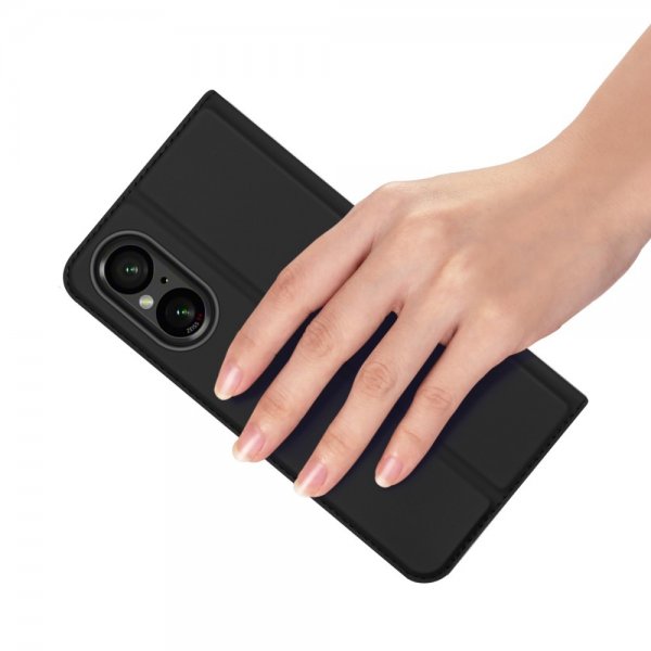 Dux Ducis Sony Xperia 10 VI Fodral Skin Pro Series Musta