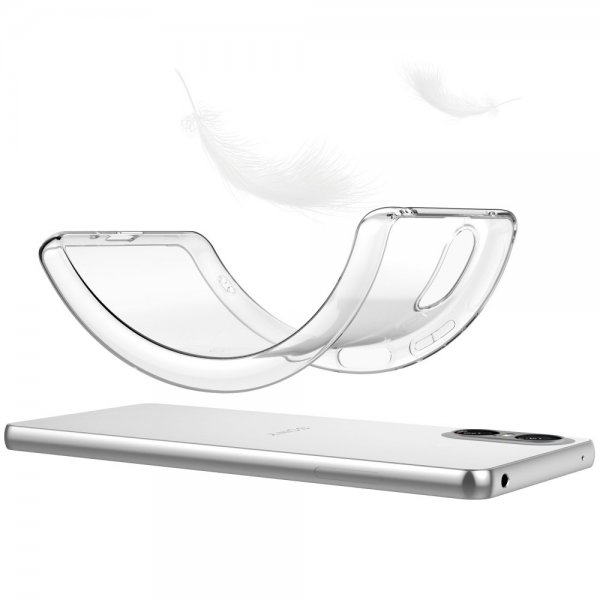 Nordic Covers Sony Xperia 10 VI Feather Series läpinäkyvä kuori
