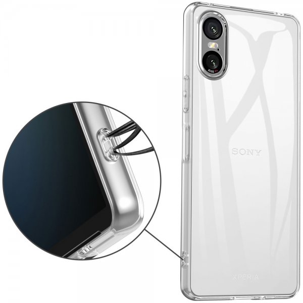 Nordic Covers Sony Xperia 10 VI Feather Series läpinäkyvä kuori