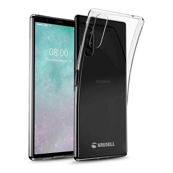 Krusell Sony Xperia 5 II -kuori SoftCover läpinäkyvä