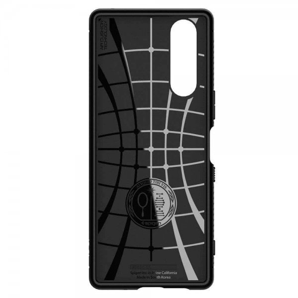 Spigen Sony Xperia 5 -suojakuori, Rugged Armor Matte Black