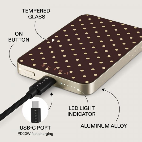 Burga Powerbank MagSafe 5000 mAh Sorry Busy Kulta