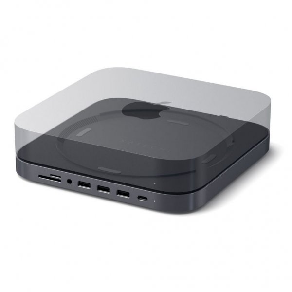 Satechi Type-C Aluminum Stand & Hub Mac Minille, avaruusharmaa