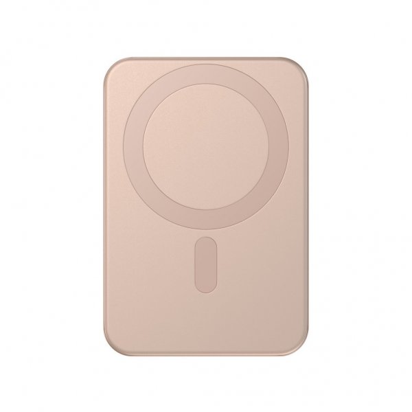 Satechi OntheGo Qi2 10K MagSafe-varavirtalähde jalustalla, Desert Rose