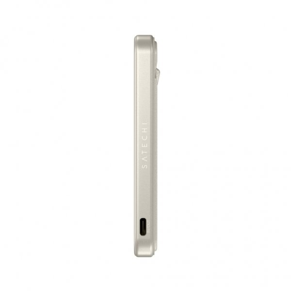 Satechi OntheGo Qi2 5K MagSafe-varavirtalähde jalustalla, hiekka