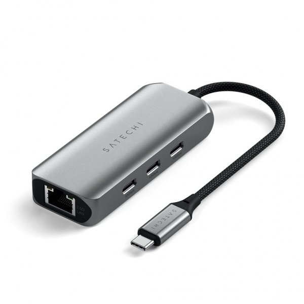 Satechi 4-in-1 USB-C-keskitin 2.5 Gigabit Ethernetillä