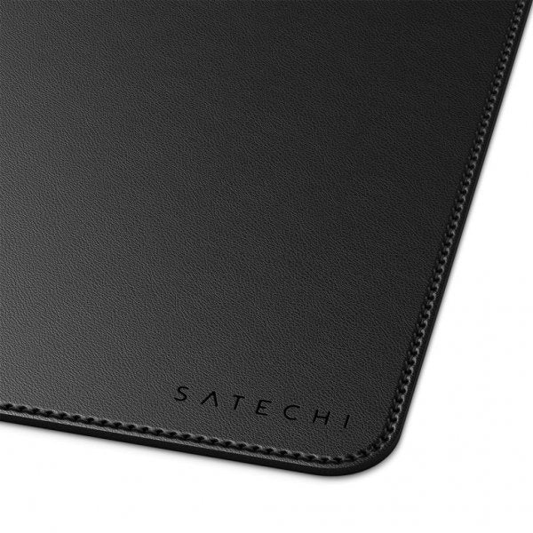 Satechi Premium vegaaninen nahkainen pöytämatto, musta