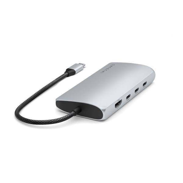 Satechi USB-C Multiport-adapteri 8K Ethernet V3, hopea
