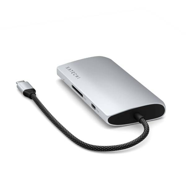 Satechi USB-C Multiport-adapteri 8K Ethernet V3, hopea