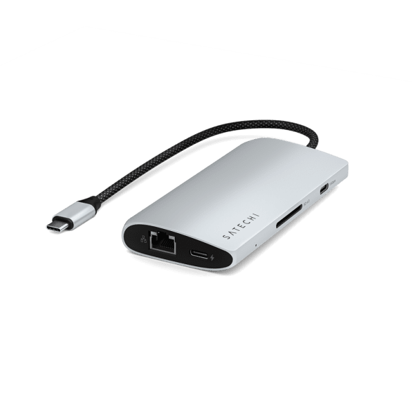 Satechi USB-C Multiport-adapteri 8K Ethernet V3, hopea