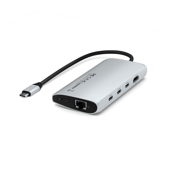 Satechi USB-C Multiport-adapteri 8K Ethernet V3, hopea