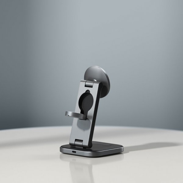 Satechi langaton laturi 3-in-1 taitettava Qi2 Wireless Charging Stand MagSafe