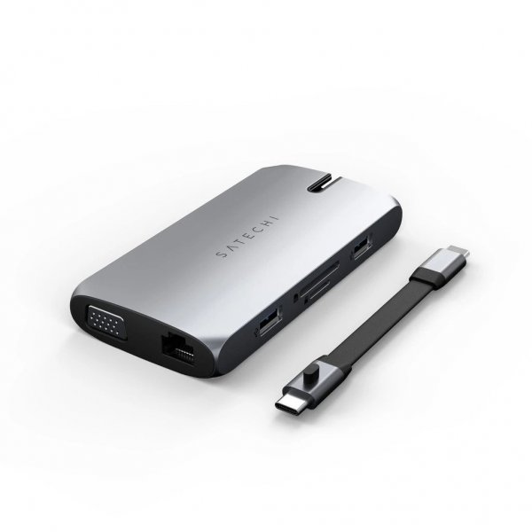 Satechi USB-C On-the-Go Multiport Adapter Space Gray