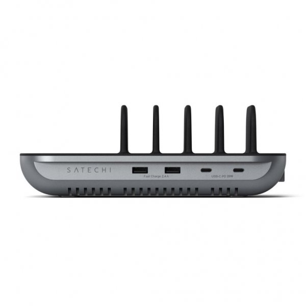 Satechi Dock5 USB-latausasema langattomalla latauksella