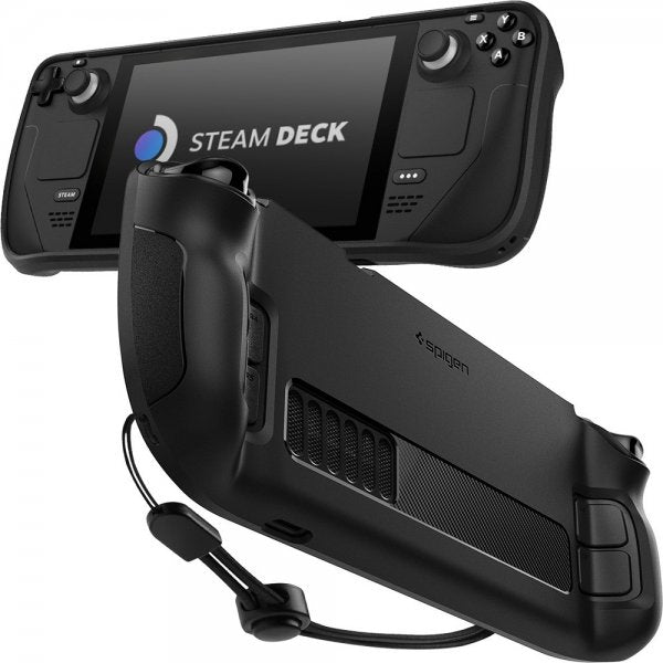 Spigen Steam Deck -suojakuori, Rugged Armor, mattamusta