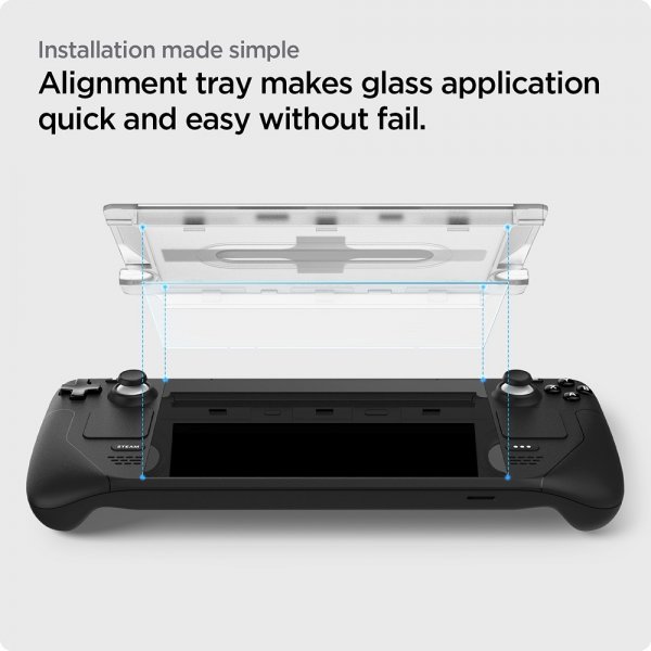 Spigen Steam Deck -näytönsuoja GLAS.tR EZ Fit