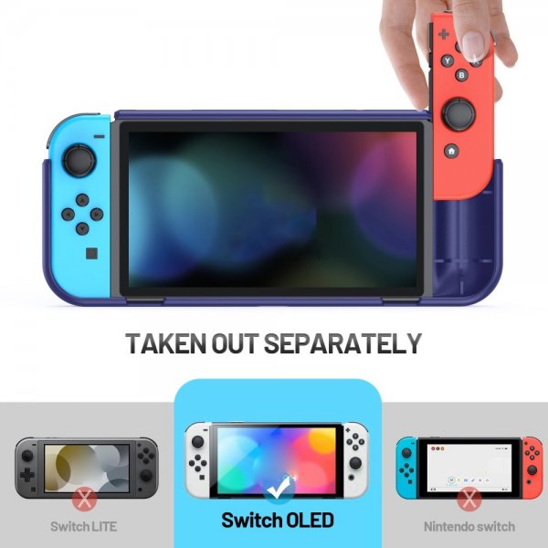Iskunkestävä kuori Nintendo Switch OLEDille, sininen