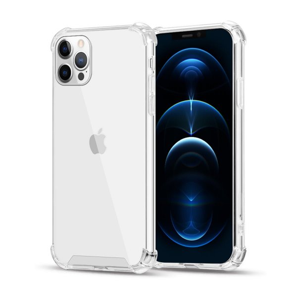 iPhone 12/iPhone 12 Pro Kuori Iskunkestävä Läpinäkyvä