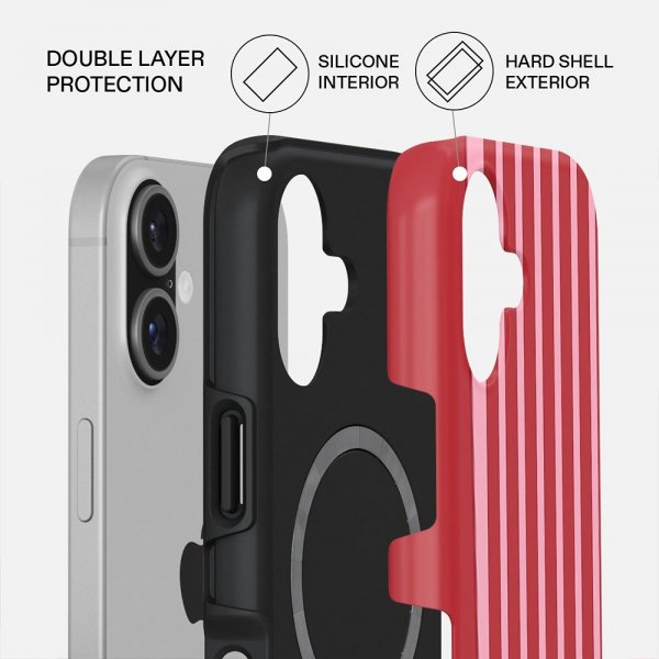 Burga iPhone 17 -kuori Tough MagSafe Strawberry Jam