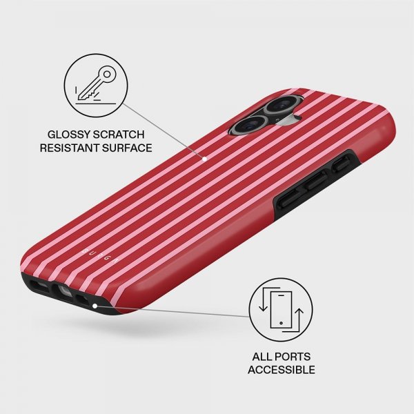 Burga iPhone 17 -kuori Tough MagSafe Strawberry Jam