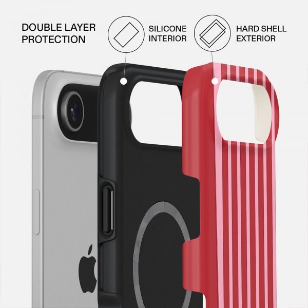 Burga iPhone Air Suojakuori Tough MagSafe Strawberry Jam