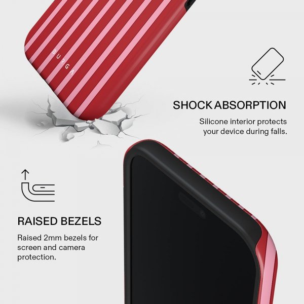 Burga iPhone Air Suojakuori Tough MagSafe Strawberry Jam