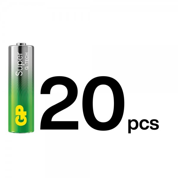 GP Super Alkaline AA-paristo 15A/LR6 20 kpl