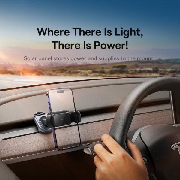 Baseus Tesla Model 3/Y -puhelinteline T-Space aurinkopaneeli