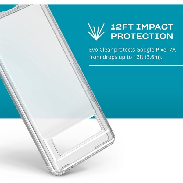 Tech21 Google Pixel 7a Kuori Evo Clear Läpinäkyvä