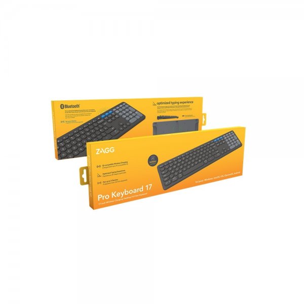ZAGG Langaton näppäimistö Pro Keyboard 17 Nordic Charcoal