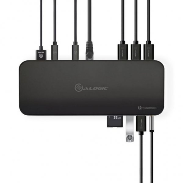 ALOGIC Telakointiasema ThunderBolt 3 Dual Display 4K ja virransyöttö