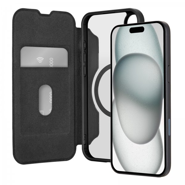 Puro iPhone 16 Suojakotelo Book Mag 2 Musta