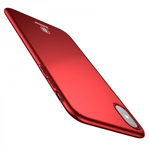 Baseus iPhone X/Xs Thin Case -suojakuori, punainen