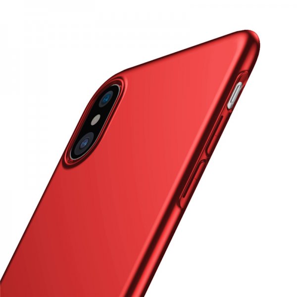 Baseus iPhone X/Xs Thin Case -suojakuori, punainen