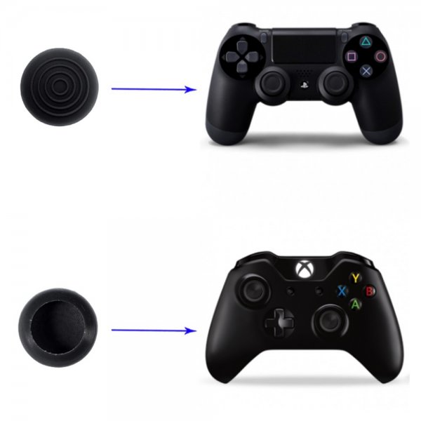 Thumb Grips 4 kpl Xboxille/PlayStationille