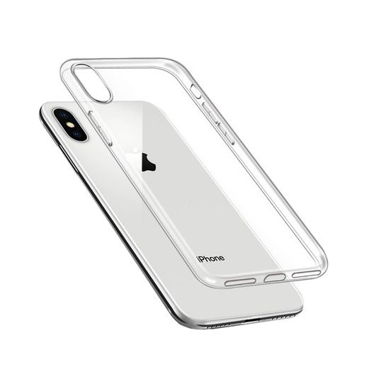 iPhone X/iPhone Xs Kuoret Iskunkestävä TPU Läpinäkyvä