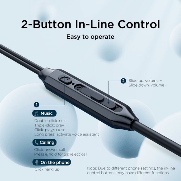 Joyroom Langalliset Kuulokkeet EC06 USB-C Musta