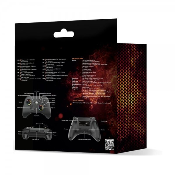 Deltaco Gaming Langaton Ohjain 3-in-1