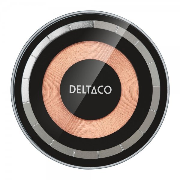 Deltaco Langaton laturi 2-in-1 Läpinäkyvä MagSafe