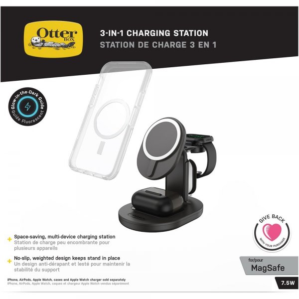 Otterbox Langaton Laturi 3-in-1-lataustelakka MagSafe Radiant Night