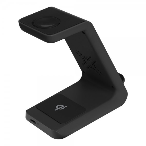 Deltaco langaton laturi 3-in-1 Wireless Charger, musta
