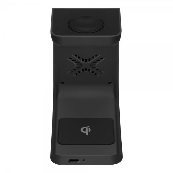Deltaco langaton laturi 3-in-1 Wireless Charger, musta
