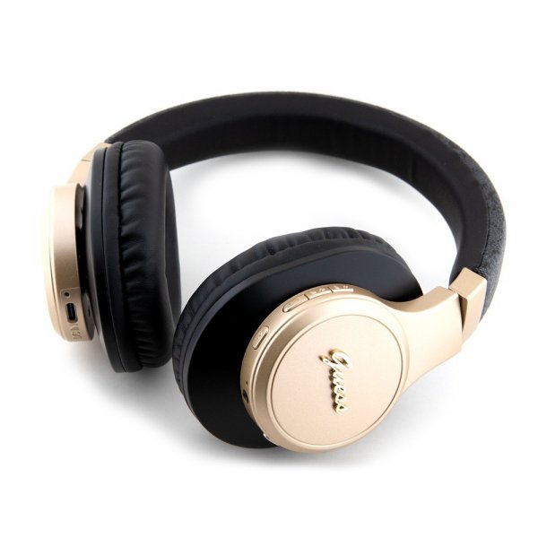 Guess Langattomat Bluetooth-kuulokkeet Vintage Metal Logo Musta