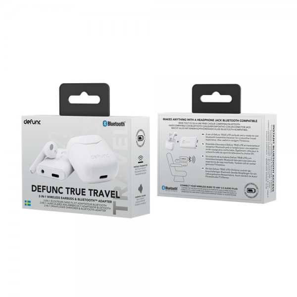 Defunc True Travel langattomat kuulokkeet, valkoinen