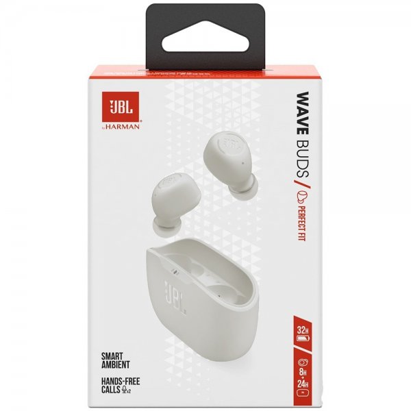 JBL Wave Buds langattomat kuulokkeet, valkoinen